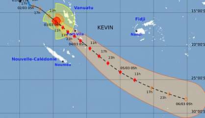 Météo : Kevin, devenu cyclone, va se renforcer dans les prochaines heures