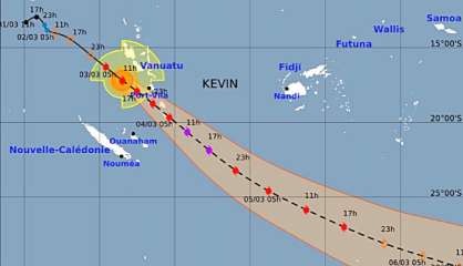 Cyclone tropical Kévin :