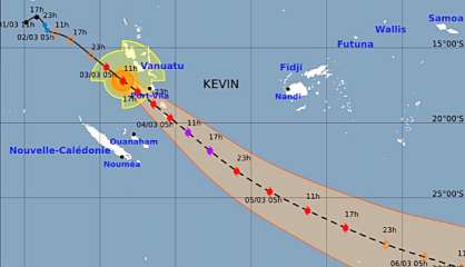 Cyclone tropical Kévin : 