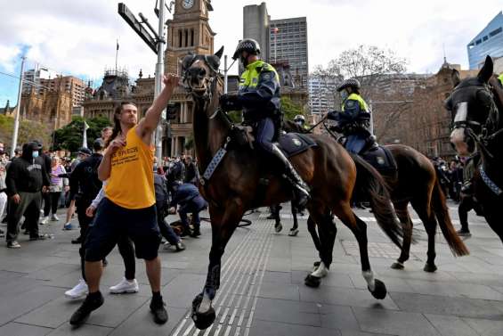 Australie: manifestations anti-confinement, affrontements avec la police à Sydney 