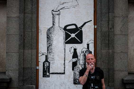 Ukraine: Gamlet, street artiste ayant 