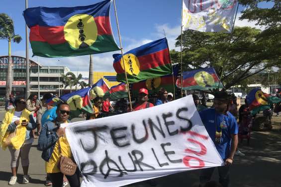 Les jeunes indépendantistes marchent pour le Oui