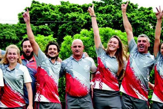 Les golfeurs en repérage à Apia 