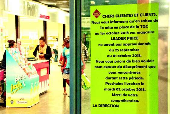 Démarrage difficile de  la TGC à taux plein