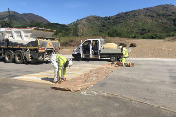 Coup de jeune pour la voirie et le parking du collège Djiet