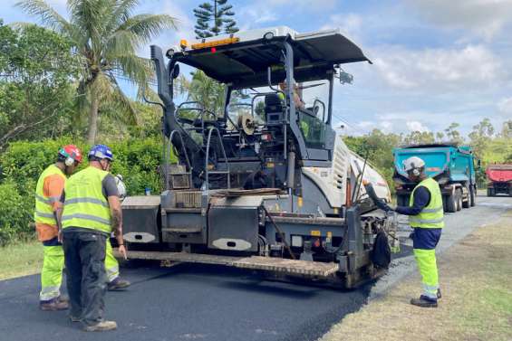 Les routes du lotissement Bernard en cours de réfection
