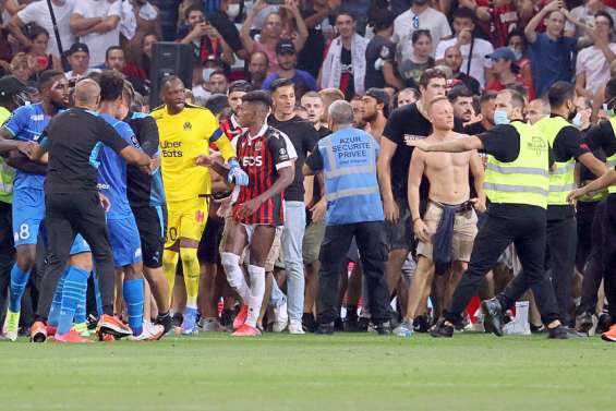 Football : Nice - Marseille tourne au pugilat après des jets de projectiles
