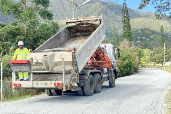 Païta : Les travaux de voirie se multiplient dans la commune