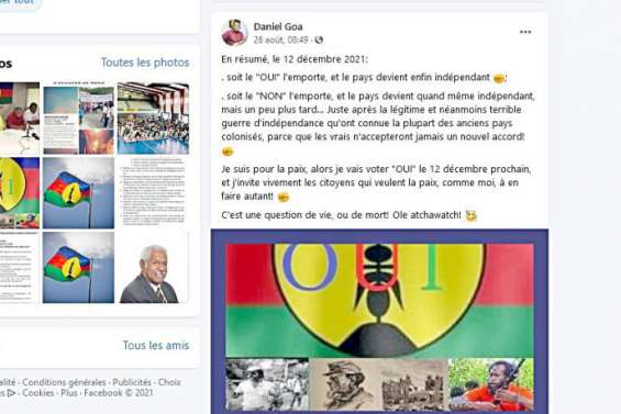 Daniel Goa n'est pas l'auteur de la publication Facebook qui crée l'émoi