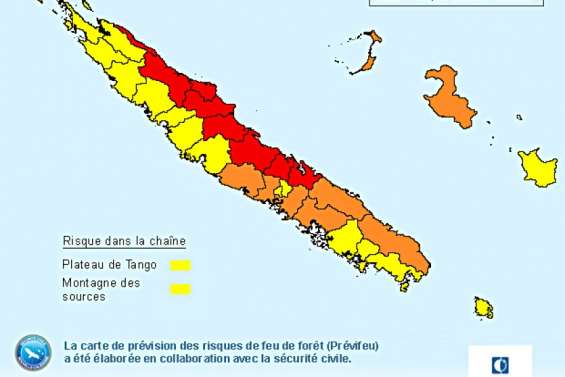 De Canala à Pouébo en risque extrême de feu de forêt
