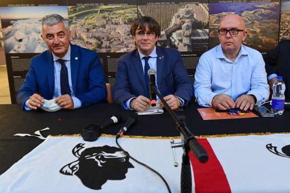 Carles Puigdemont en Sardaigne catalane après sa libération