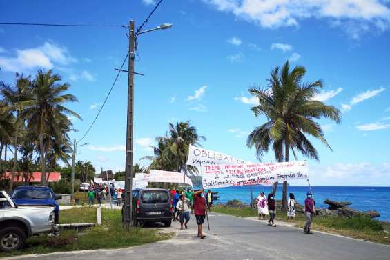 Une manifestation contre l’obligation vaccinale à Maré