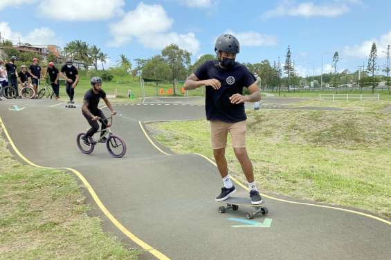 Dumbéa : un an et demi après son ouverture, le pumptrack de Koutio a toujours la cote