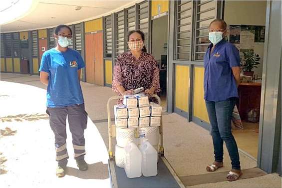 La SLN distribue des kits sanitaires