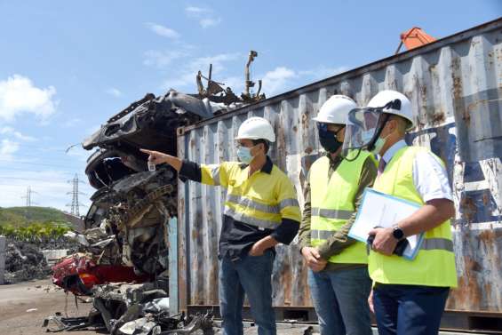 Le haussaire en visite chez EMC et EVT, spécialisées dans le recyclage et le traitement des déchets