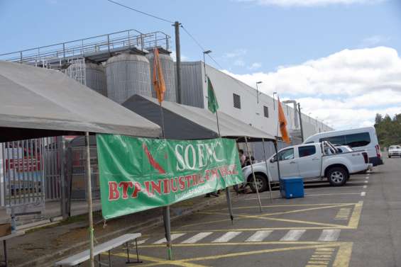 Blocage à la société Le Froid, le Soenc en grève