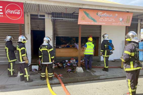 Incendie dans une boutique du centre-ville