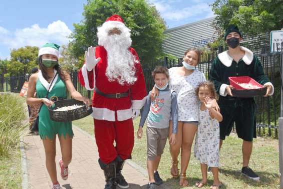 Le père Noël était aussi à  la baie-des-Citrons ce week-end
