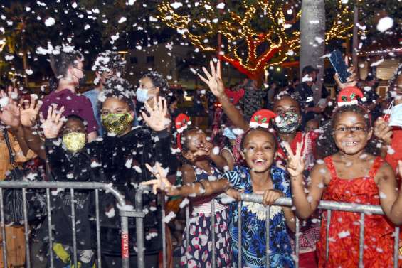 À Nouméa, les enfants ont rencontré le père Noël
