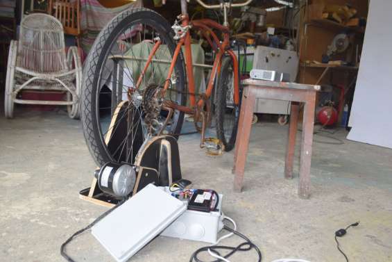 Alimenté à la force des mollets