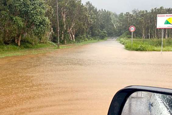 La route provinciale au niveau de La Coulée de nouveau ouverte