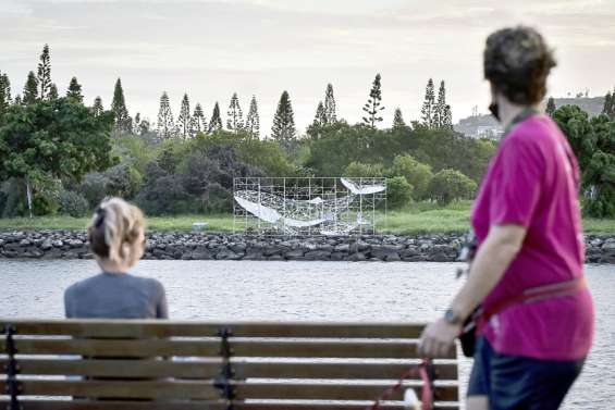 Des baleines illuminées au solaire sur l'îlot de Sainte-Marie