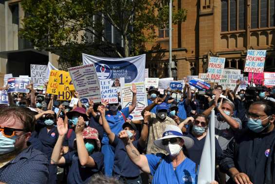 Australie : exténuées par la Covid, les infirmières en grève