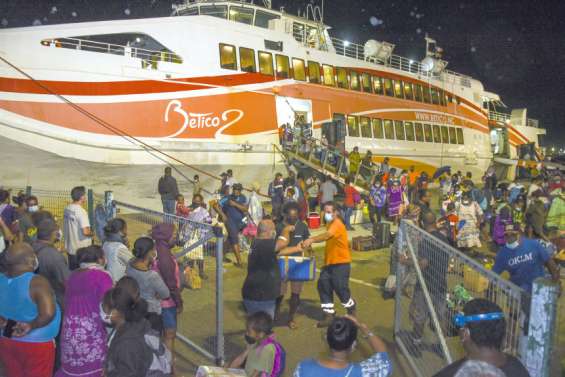 Les passagers bloqués à Lifou et Maré, enfin arrivés à Nouméa