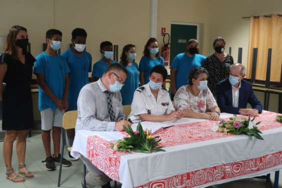 Une classe défense ouverte au collège de Katiramona