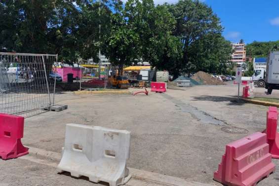 Travaux en cours sur les parkings de Port-Moselle