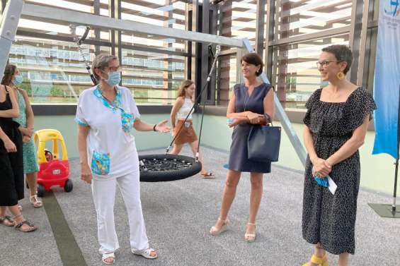Médipôle : une terrasse de jeux pour retrouver sa mobilité