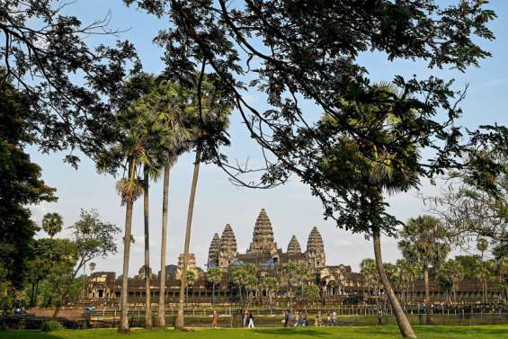 Seul dans les ruines d’Angkor, au Cambodge