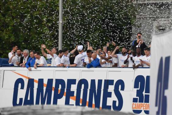 Benzema et le Real Madrid sacrés champions d'Espagne