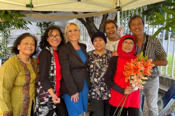 Virginie Ruffenach présente au consulat d'Indonésie samedi