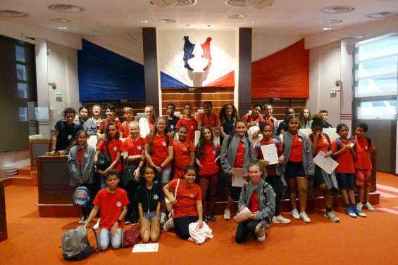 Des délégués de classe en visite au Congrès