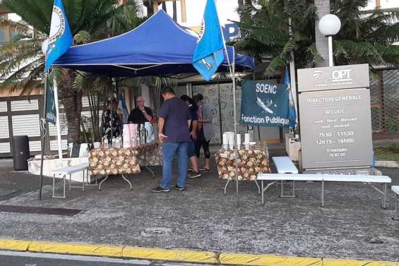 Les administrateurs de l'OPT accueillis par un café