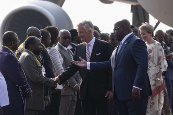 Le roi des Belges à Kinshasa pour une visite forte en symboles