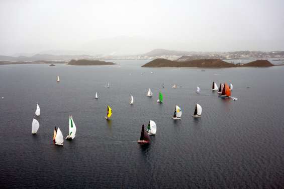 La 7e édition de la Groupama Race a été lancée sous la pluie