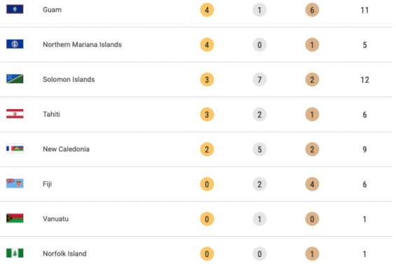 TABLEAU DES MEDAILLES