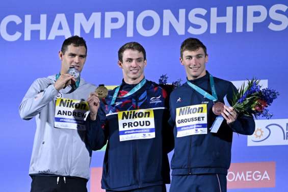 Natation : Médaille de bronze pour Grousset sur 50 m nage libre, son deuxième podium des Mondiaux