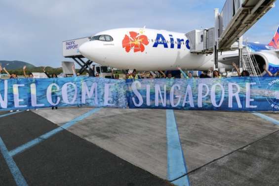 Le premier vol de Singapour s'est posé samedi à La Tontouta