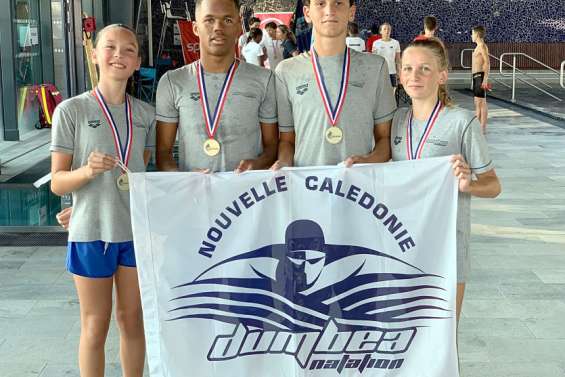 Natation : les jeunes de Dumbéa champions de France en relais mixte