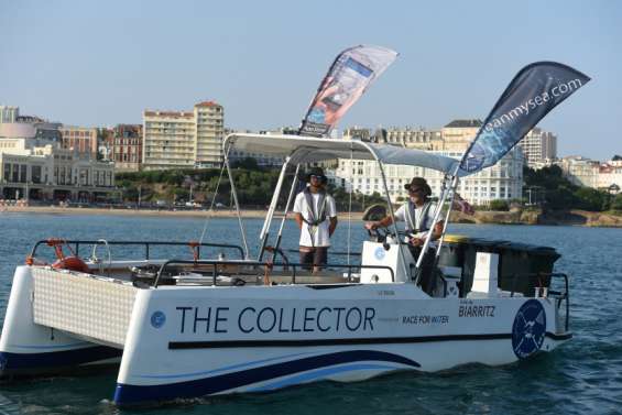 À Biarritz, les plastiques collectés chaque jour en mer