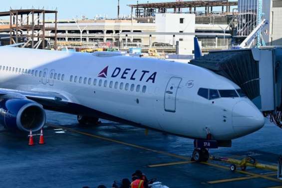 Delta Airlines en approche de Tahiti