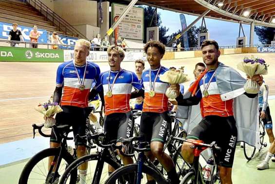Hugo Pommelet champion de France par équipe : 