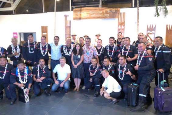 Les pompiers de retour au fenua