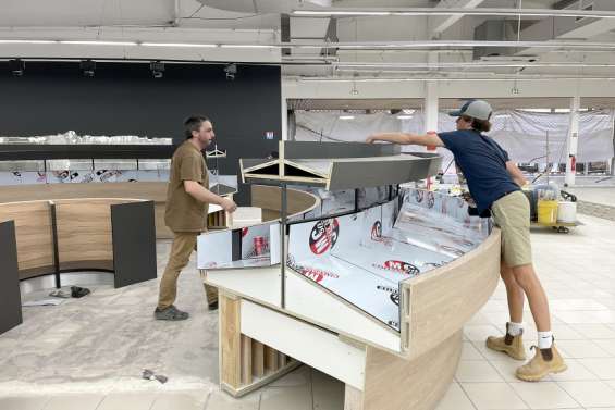 Un supermarché Auchan le 15 septembre à la Belle-Vie