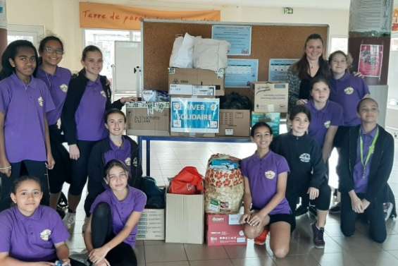 Collecte solidaire et sensibilisation au programme des écodélégués