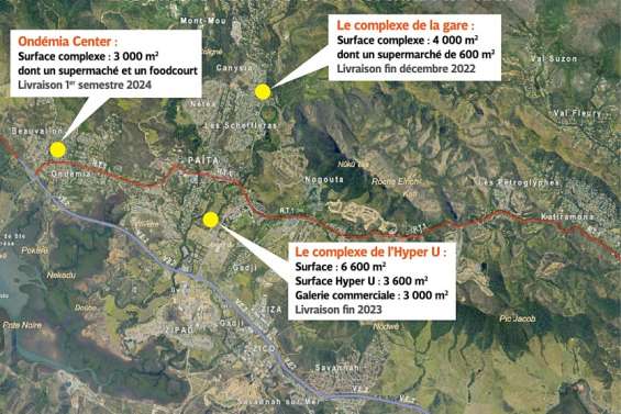 Trois complexes commerciaux verront bientôt le jour à Païta