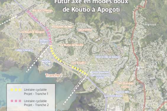 3,5 km de modes doux entre Koutio et Dumbéa-sur-Mer